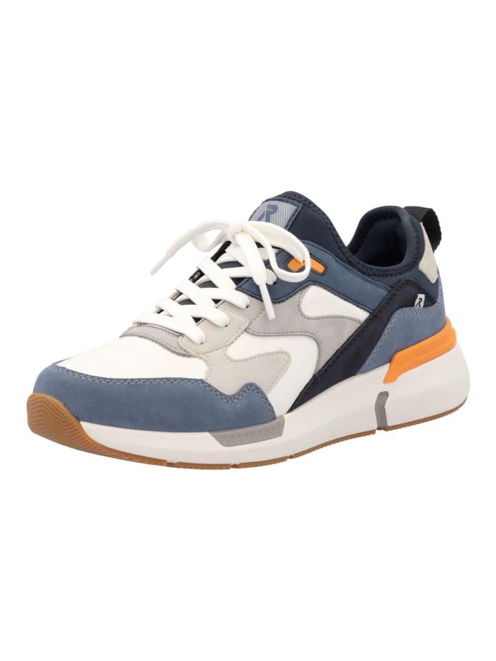 

Кроссовки на шнуровке rieker, цвет blau/weiß