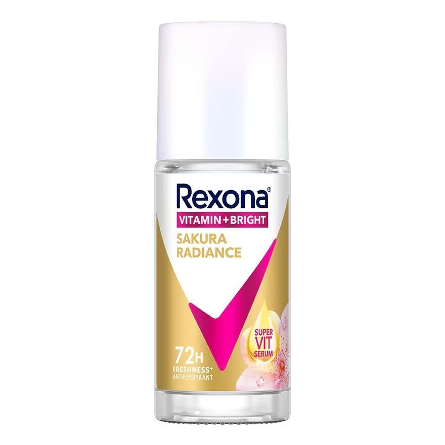 

Rexona Роликовый антиперспирант Витамин + Bright Sakura Radiance 45 мл. โรลออน ลดเหงื่อ, Gold