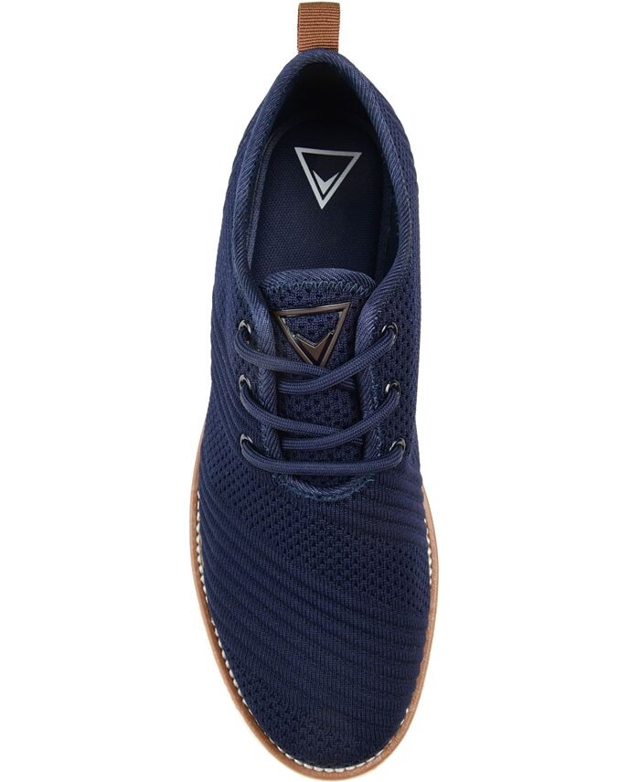 Мужские модельные туфли Novak широкой ширины Tru Comfort из пенопласта со шнуровкой и круглым носком Vance Co., синий — фото 4