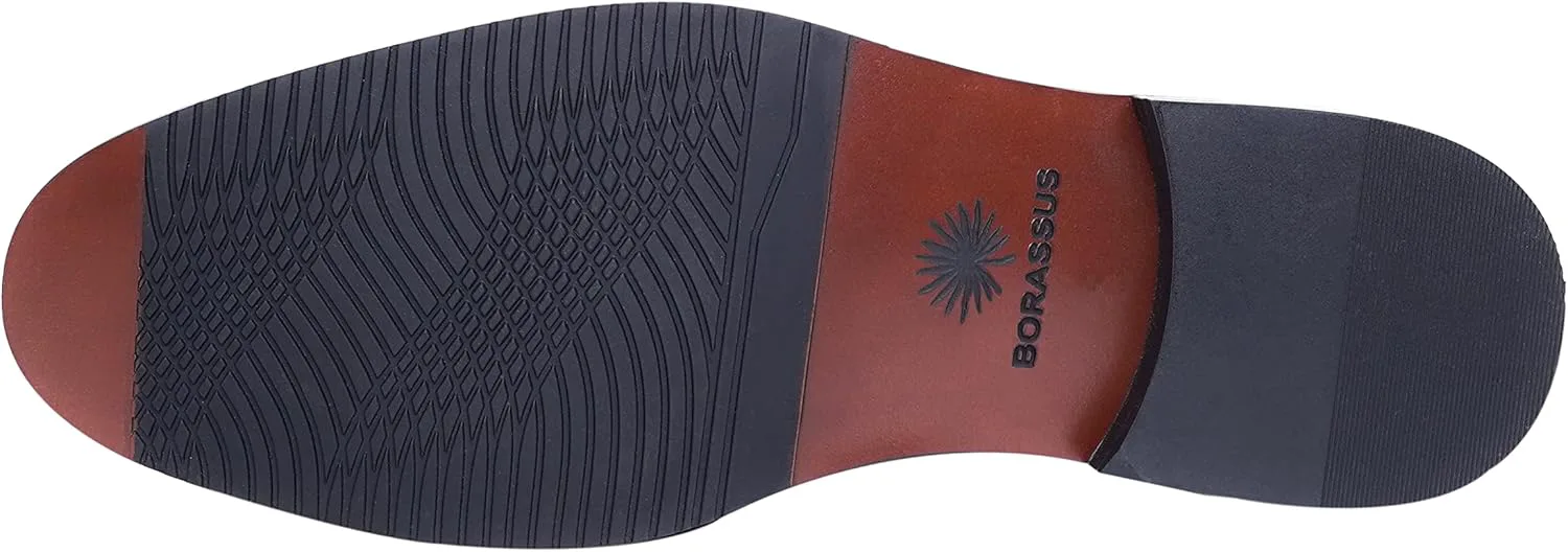 

Мужские модные классические и повседневные перфорированные оксфорды из натуральной кожи для джинсов BORASSUS, коричневый