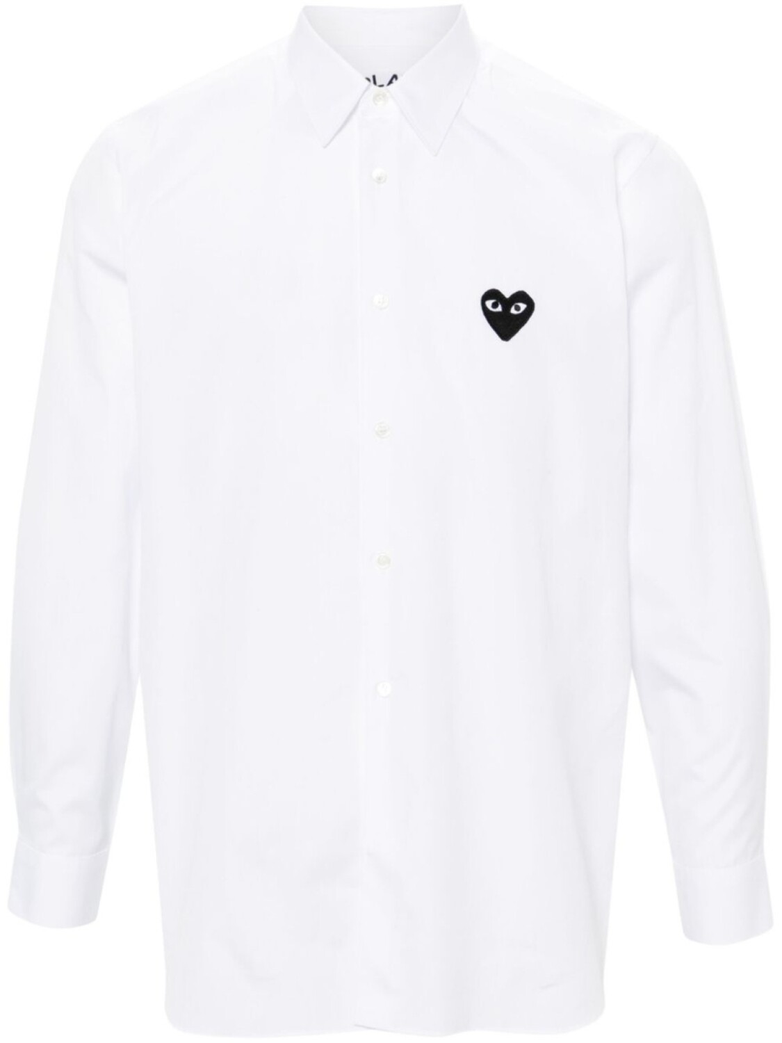 

Comme Des Garçons Play поплиновая рубашка с нашивкой, белый
