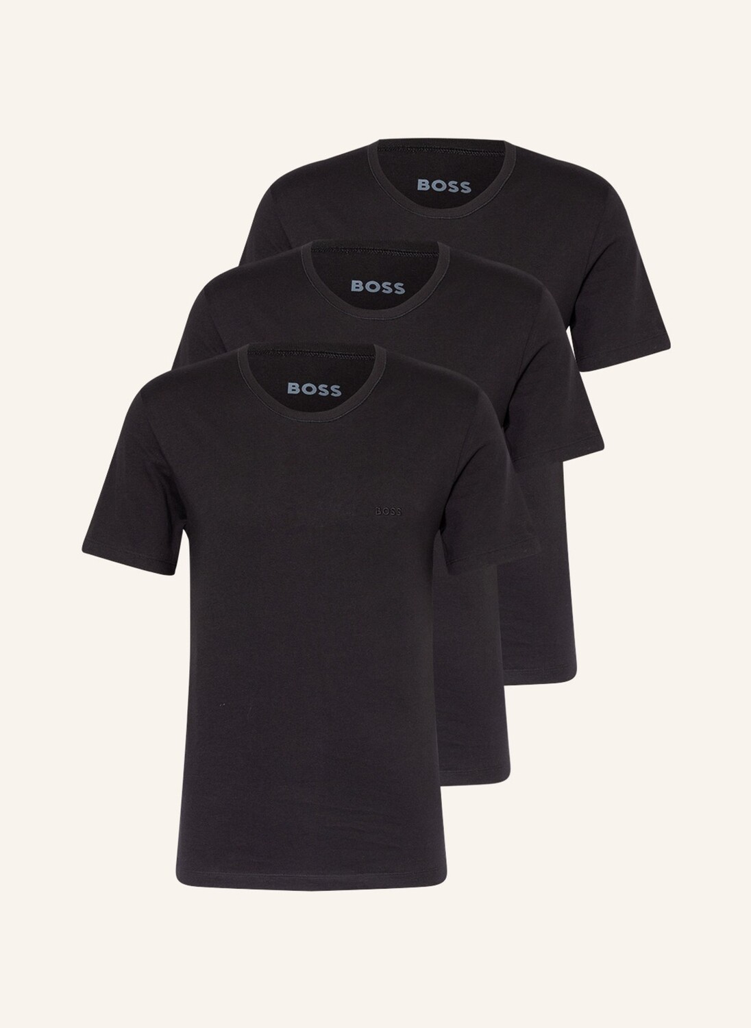 

3 пачки футболок Boss, черный