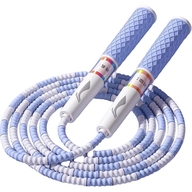 

Профессиональная гоночная скакалка без счетчика детская материал ручки abs pvc материал шнура pvc 2,8 м LINING, синий