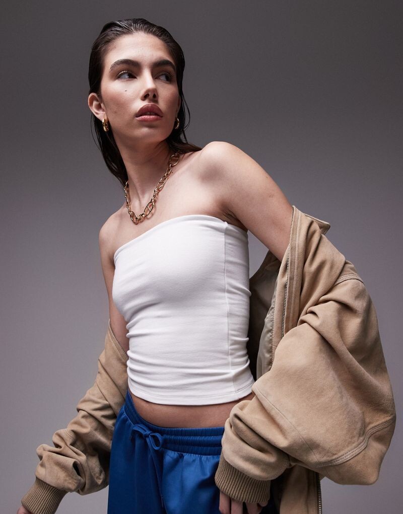 

Topshop - Топ-бандо белого цвета