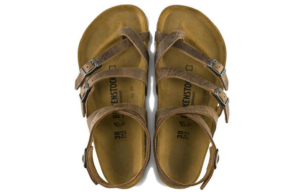 Тапочки seres camberra old natural leather narrow fit 'tabacco' Birkenstock, коричневый — фото 2