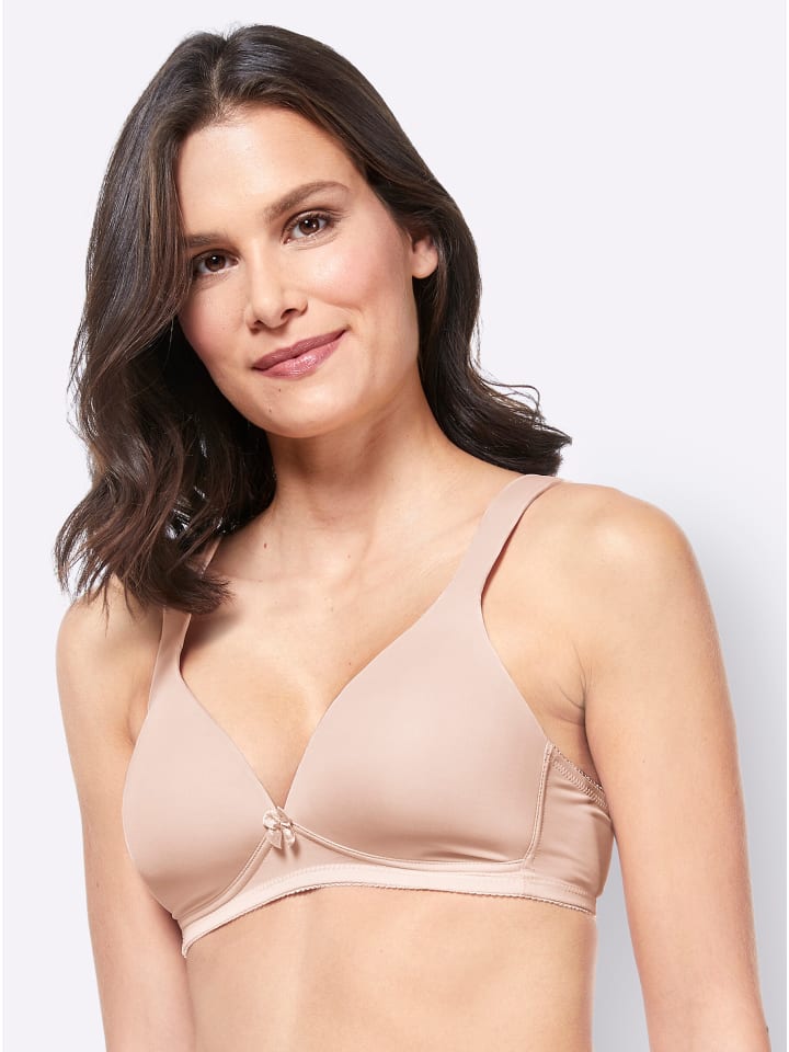 

Бюстгальтер-майка без косточек в пудре Naturana