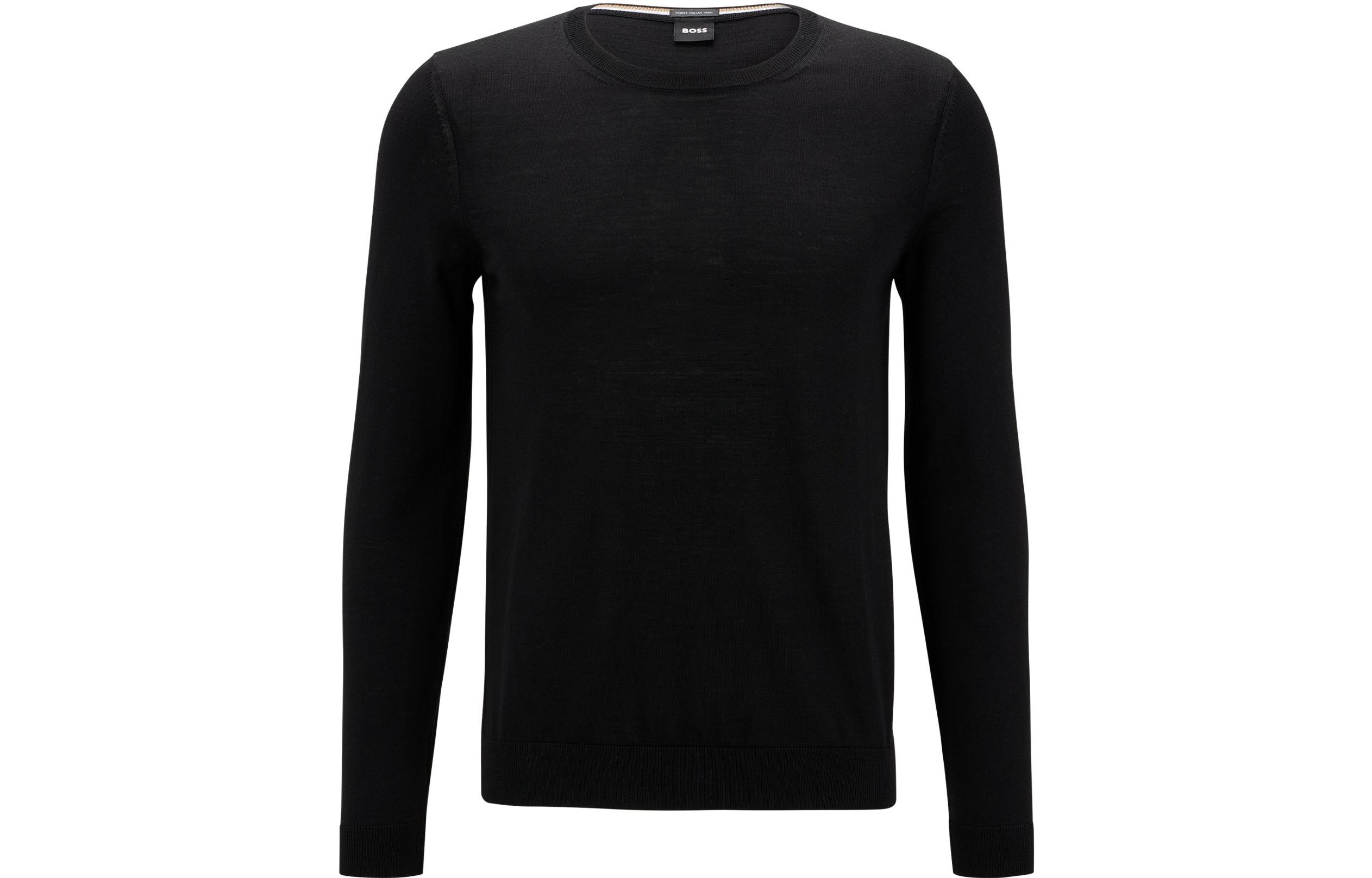 

Вязаный джемпер Boss Crewneck HUGO BOSS, черный