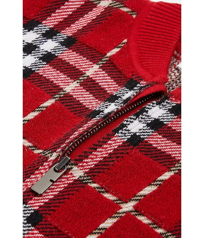 Кейп Burberry Kids Grela Check, красный — фото 2