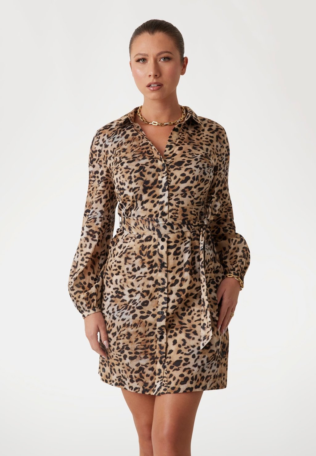 

Платье-рубашка FLORALER Guess, мультиколор