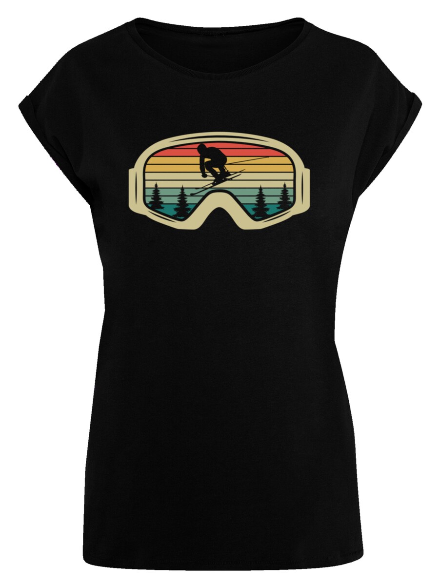 

Рубашка F4NT4STIC Retro Skibrille Wintersport, черный