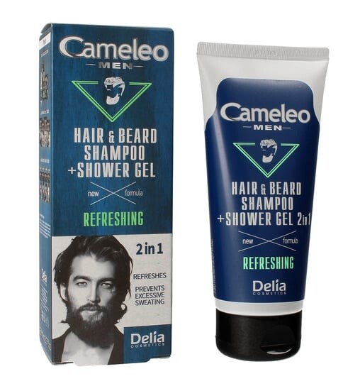 

Освежающий шампунь и гель для душа 2в1, 150 мл Delia Cosmetics, Cameleo Men