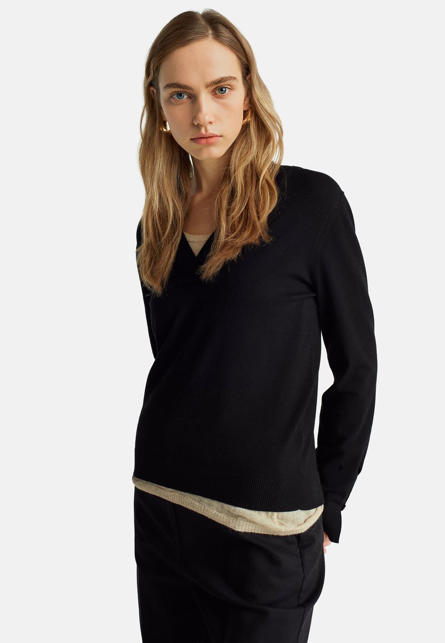 

Джемпер United Colors of Benetton V-NECK, Black