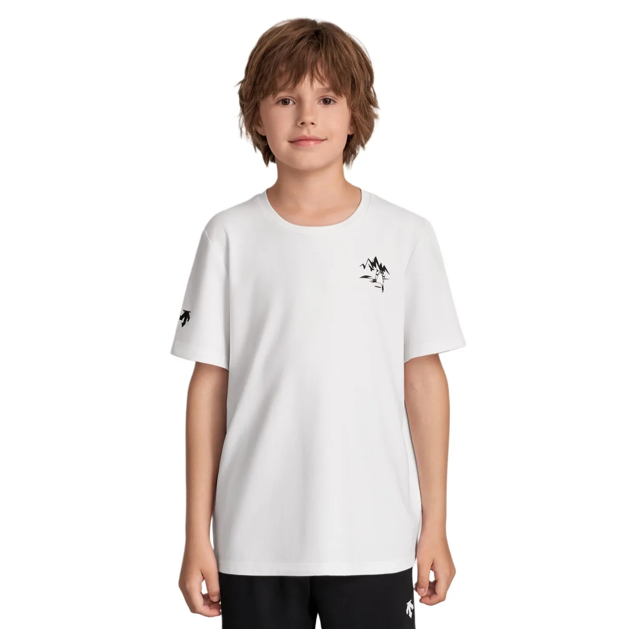 Футболка для детей с круглым вырезом DESCENTE, WT-White