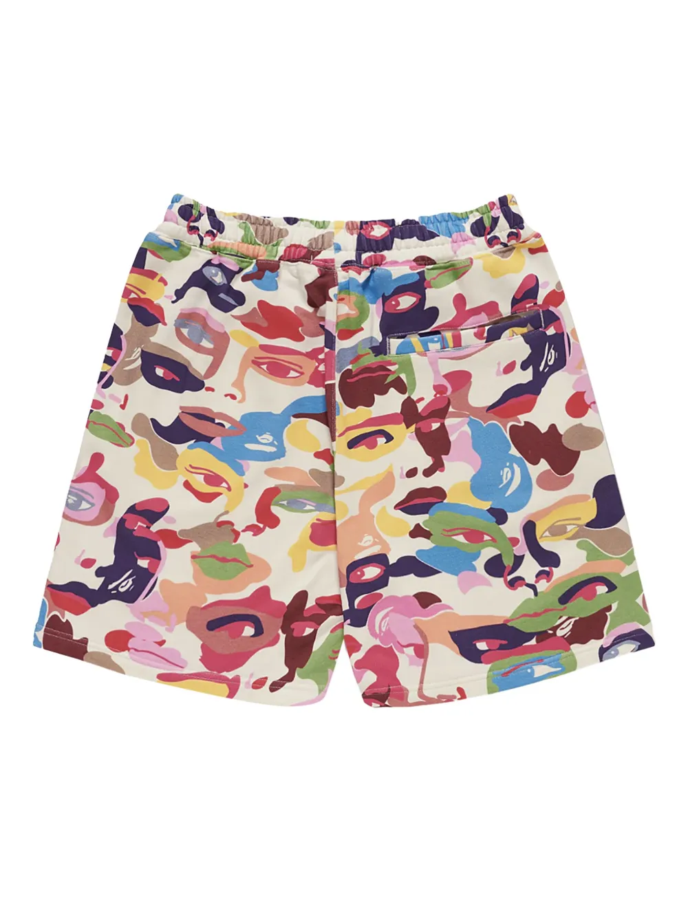 Спортивные шорты с камуфляжным принтом из коллаборации с Kidsuper A BATHING APE, красный — фото 2