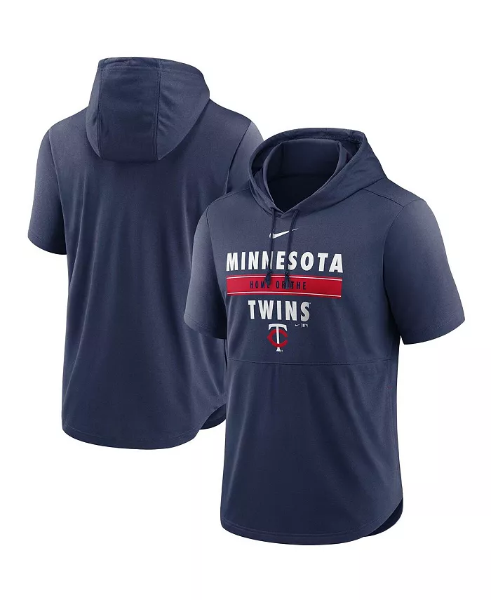 

Мужская синяя толстовка с короткими рукавами Minnesota Twins Home Team Nike