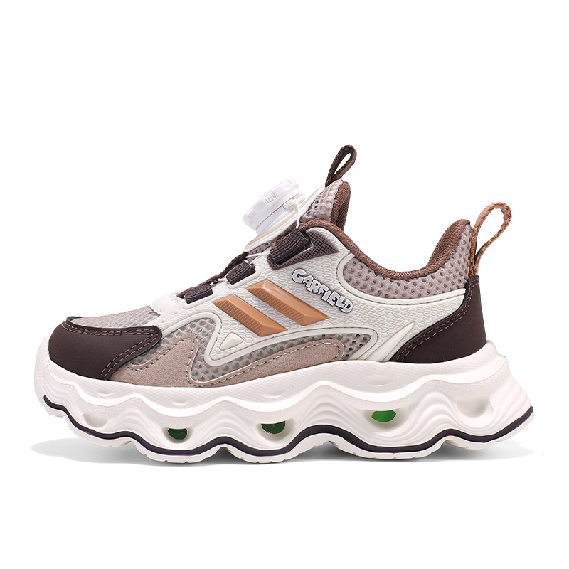 

Кроссовки для бега с низким верхом, противоскользящие, с амортизацией, устойчивые к истиранию, дышащие, детские Marcolor, хаки