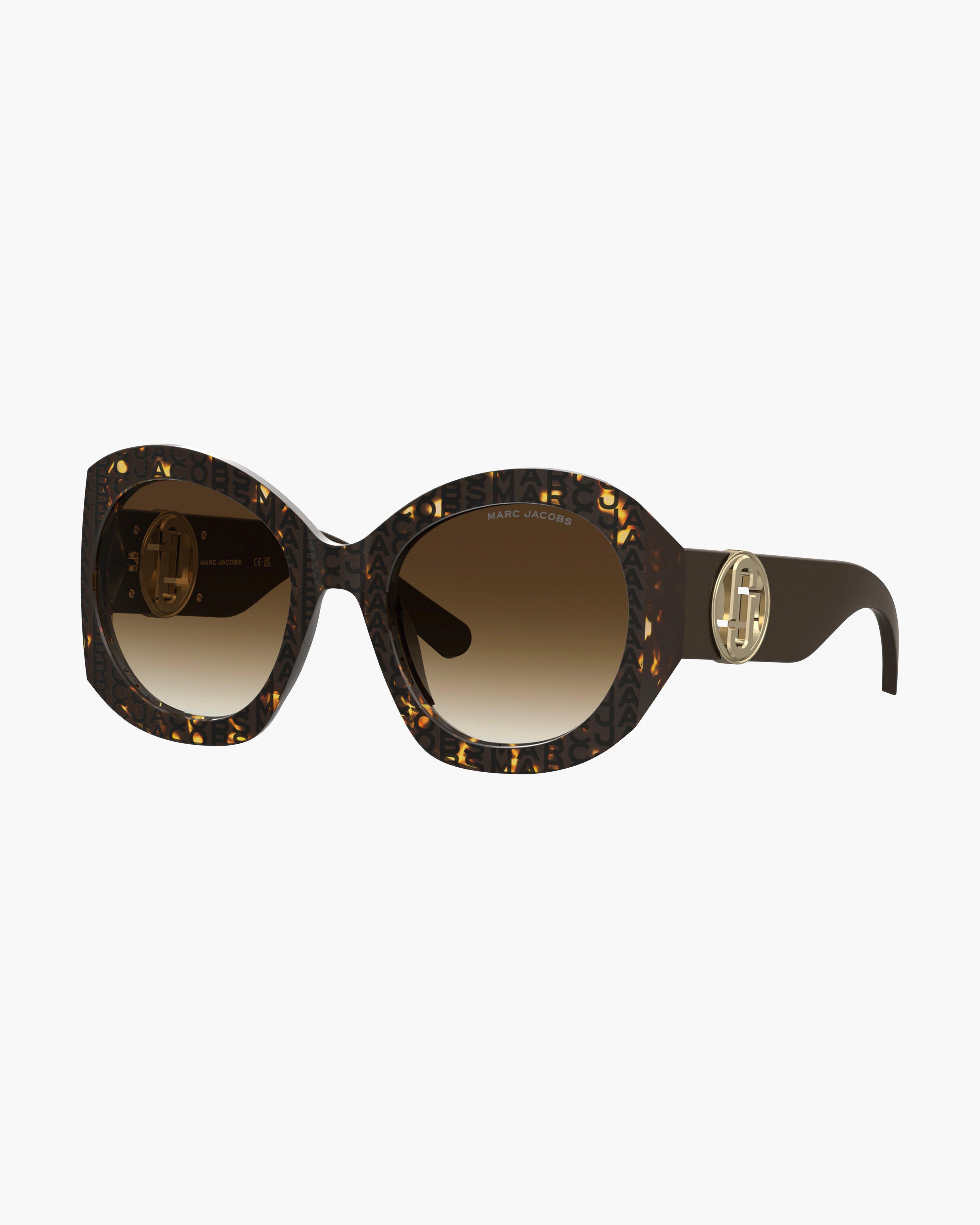 

Солнцезащитные очки Marc Jacobs Monogram Round, цвет Havana