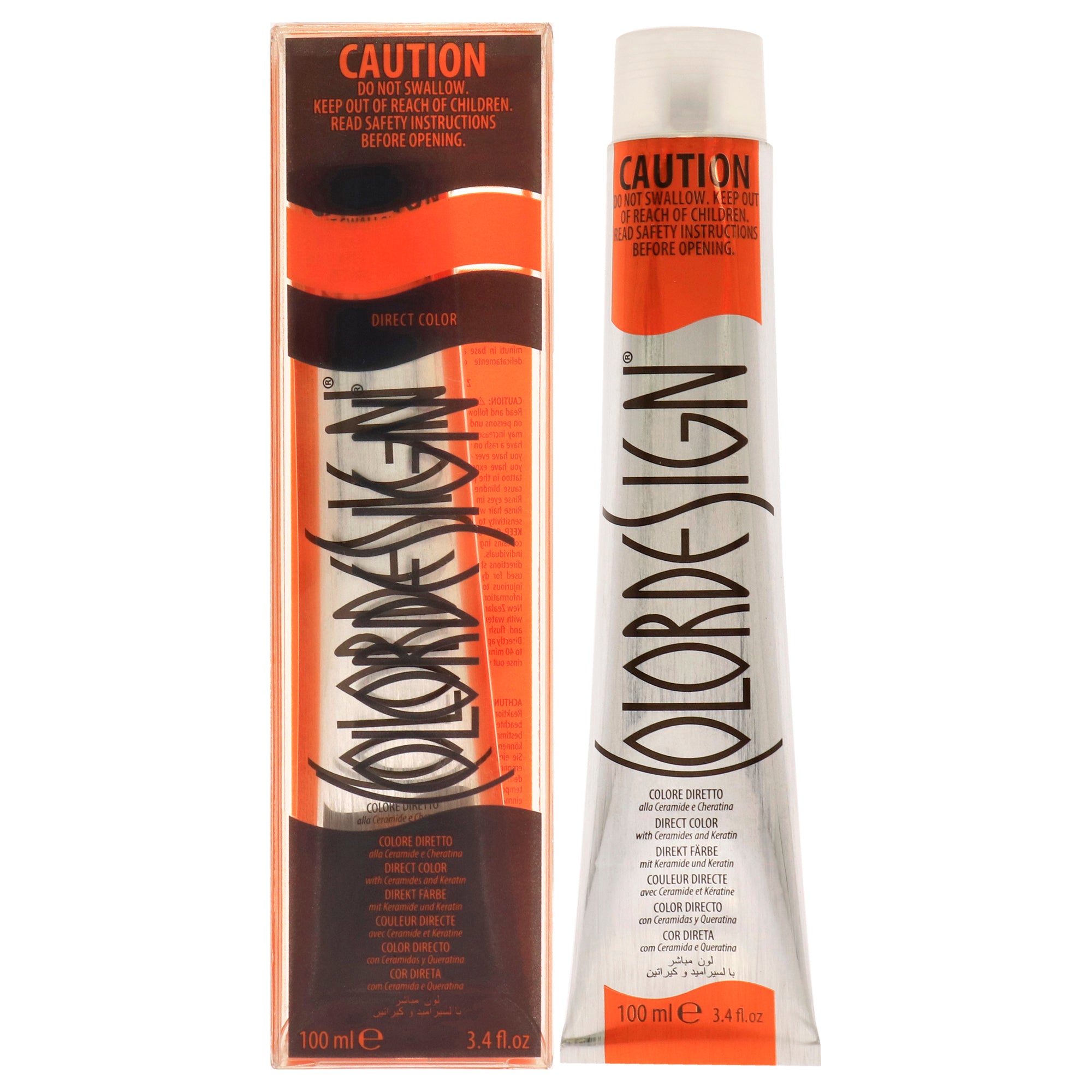 

Стойкая краска для волос прямого действия - рыжевато-русый от ColorDesign, унисекс - 3,4 унции (99 г), прозрачный