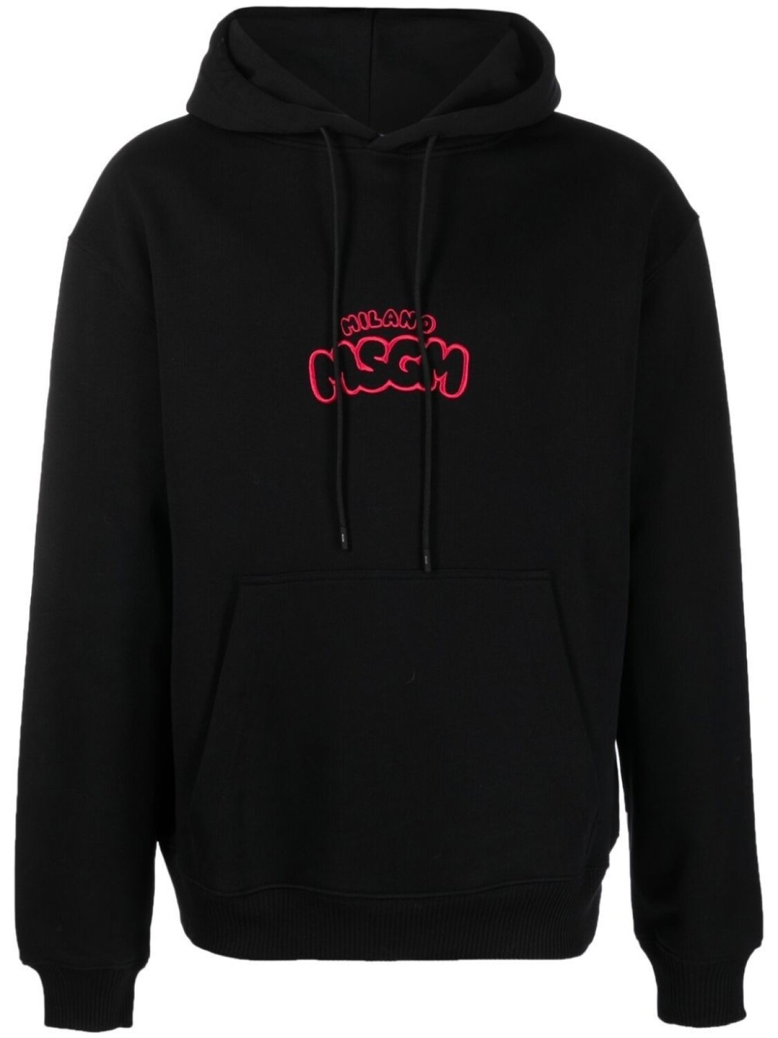 

MSGM худи с вышитым логотипом, черный