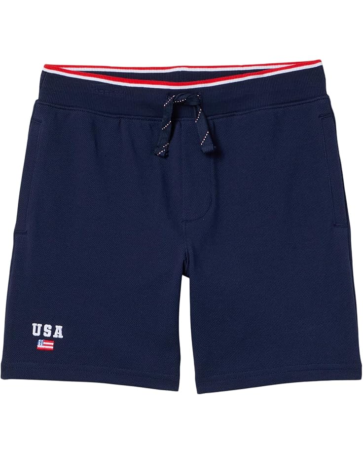 

Шорты Janie and Jack Pique Pull-on Shorts, цвет Navy Blue