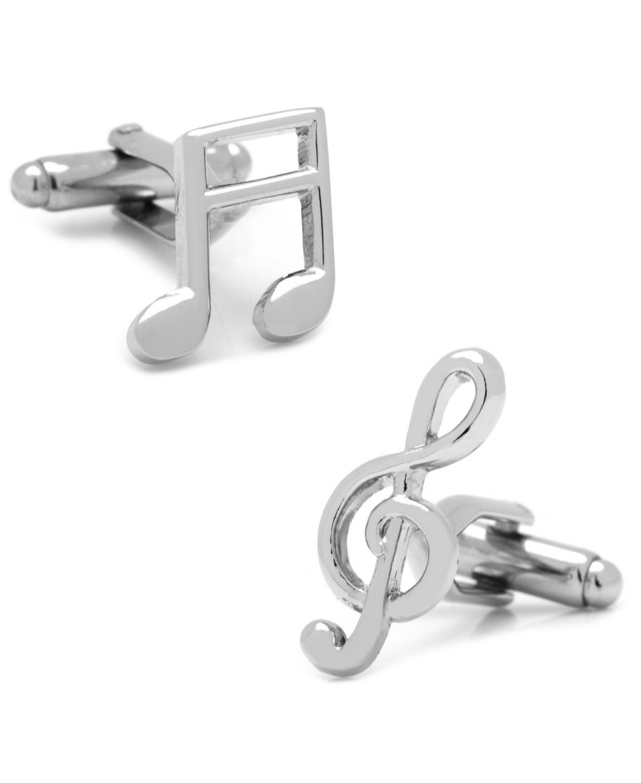 

Запонки с изображением музыкальных нот Cufflinks Inc, Silver