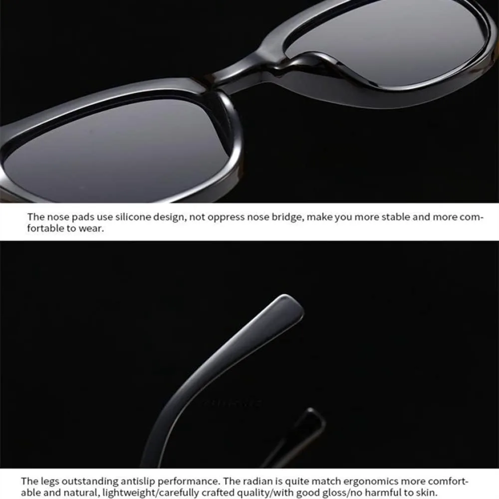 

Винтажные солнцезащитные очки для женщин, маленькие солнцезащитные очки для мужчин, очки с леопардовым принтом, защита от ультрафиолета UV400 LANGSER, Black Yellow