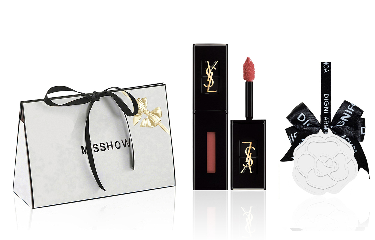 

SAINT LAURENT Черный тюбик блеск для губ помада Women's