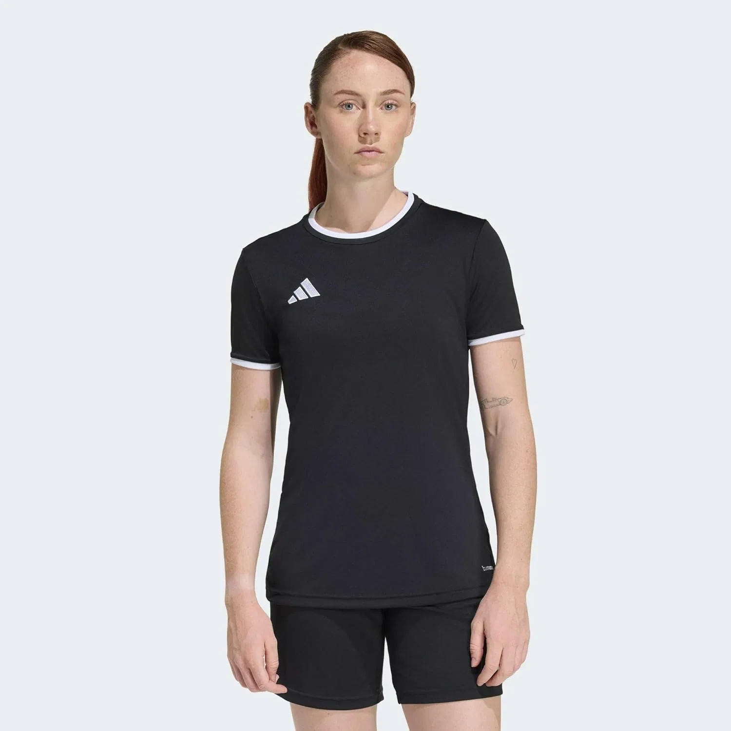 Футболка adidas Entrada 26, Black/White — фото 2