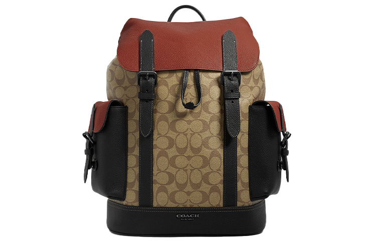 

Hudson Canvas With Leather Рюкзак Tubas Мужской Хаки и Черный COACH
