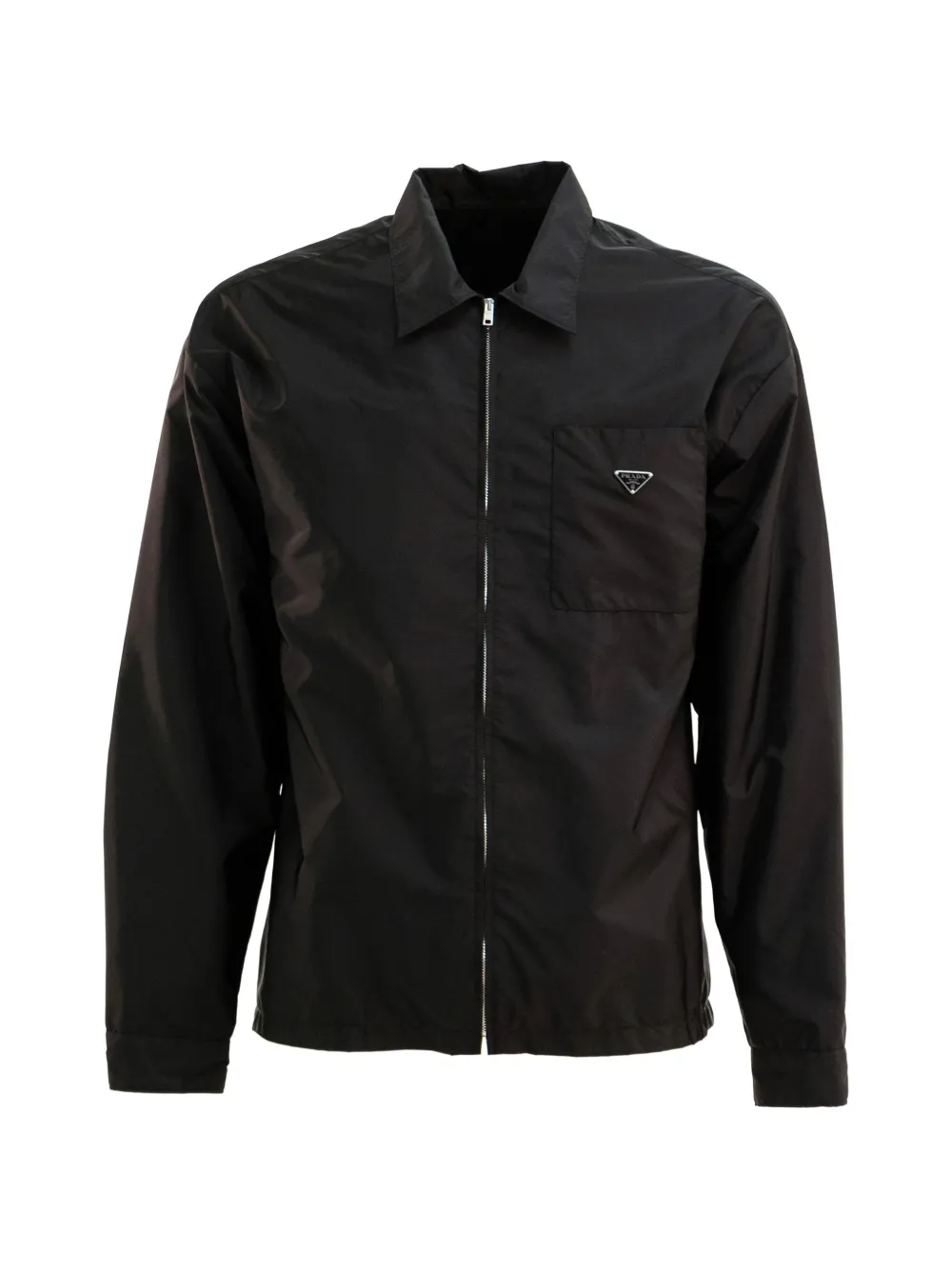 

Куртка с треугольным логотипом Prada, черный