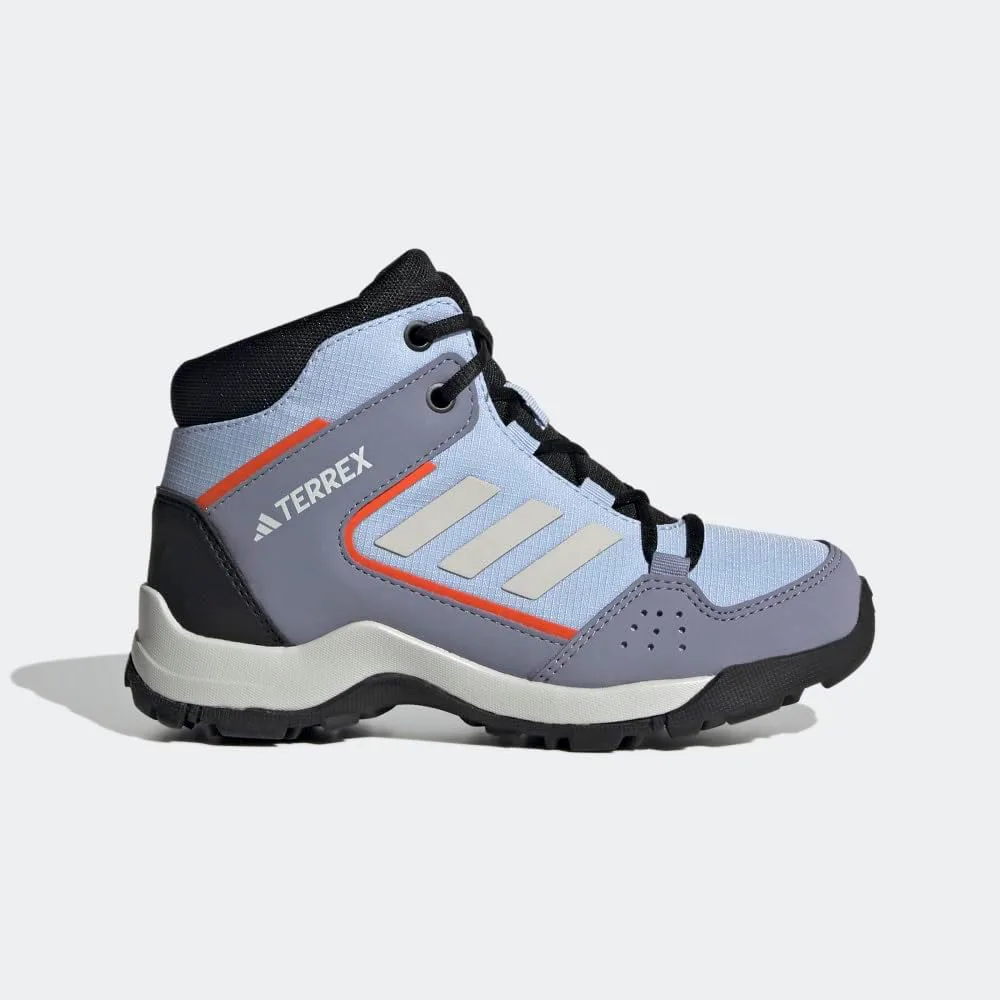 Детские походные кроссовки Adidas Terrex Hyperhiker, синий/серый/золотой — фото 3