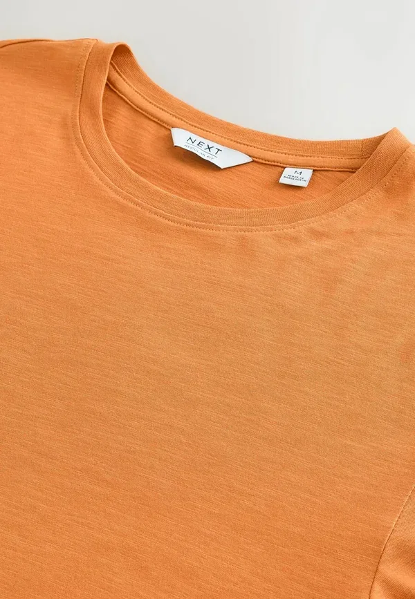 Футболка Regular fit, Next, модель lightweight slub modal t-shirt, розовый — фото 3