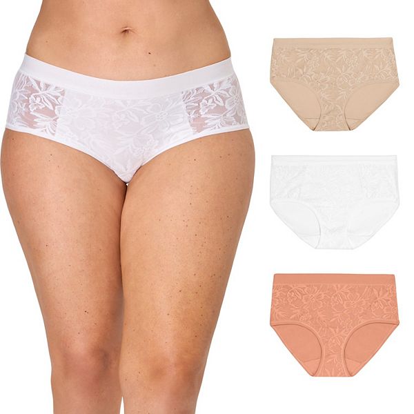 

Женские трусы-хипстеры 3 шт Bali, Almond White Rose