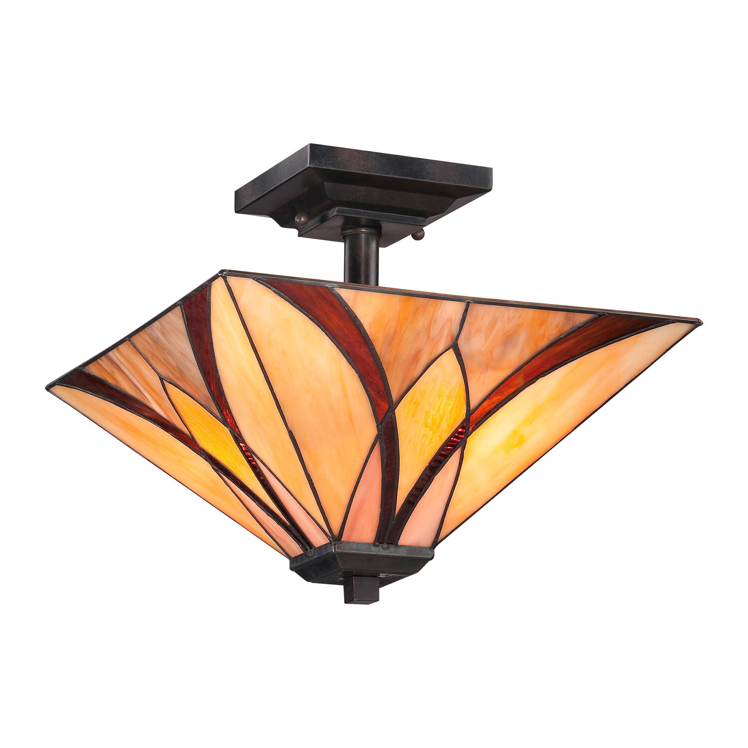 

Потолочный светильник Elstead Lighting, 35,6x35,6x30,5 см, цвет Bronzefarben