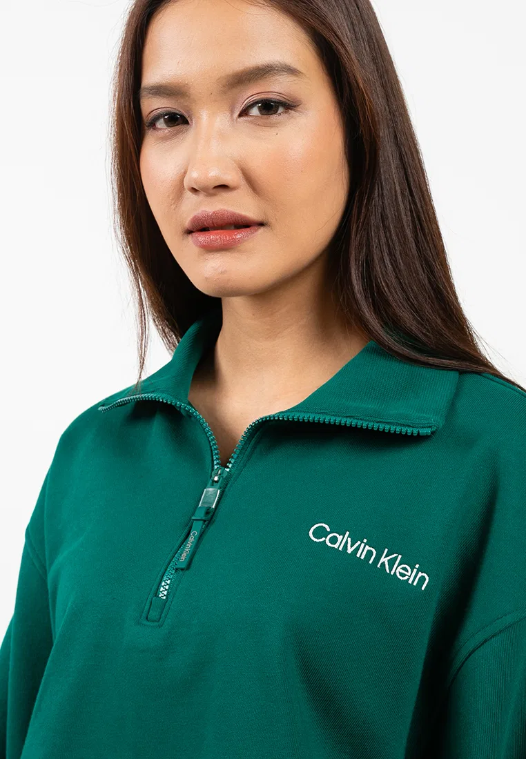 Свитер с графикой, 1/4 молния, Calvin Klein Sport — фото 3