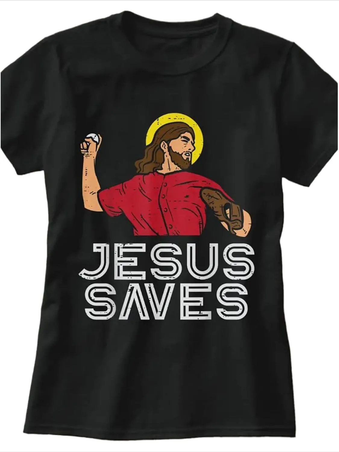 

Футболка мужская Jesus Saves, 100% Cotton, круглый вырез NEKO MENA