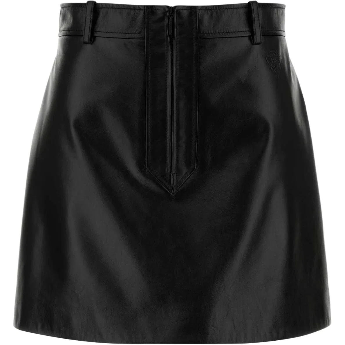 Мини-юбка GUCCI Classic, классический крой, черный