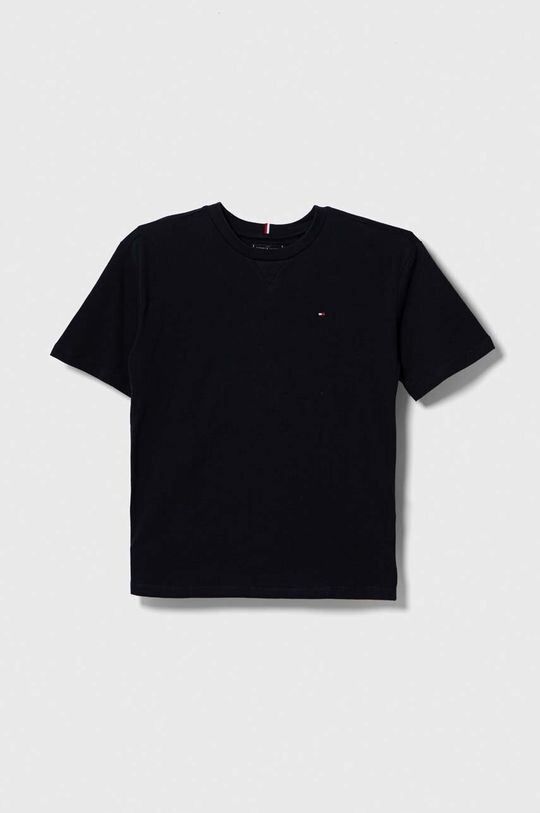 Хлопковая футболка для детей Tommy Hilfiger, темно-синий