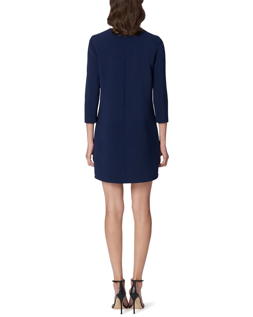 

Мини-платье прямого кроя с рукавами 3/4 Carolina Herrera, цвет Midnight