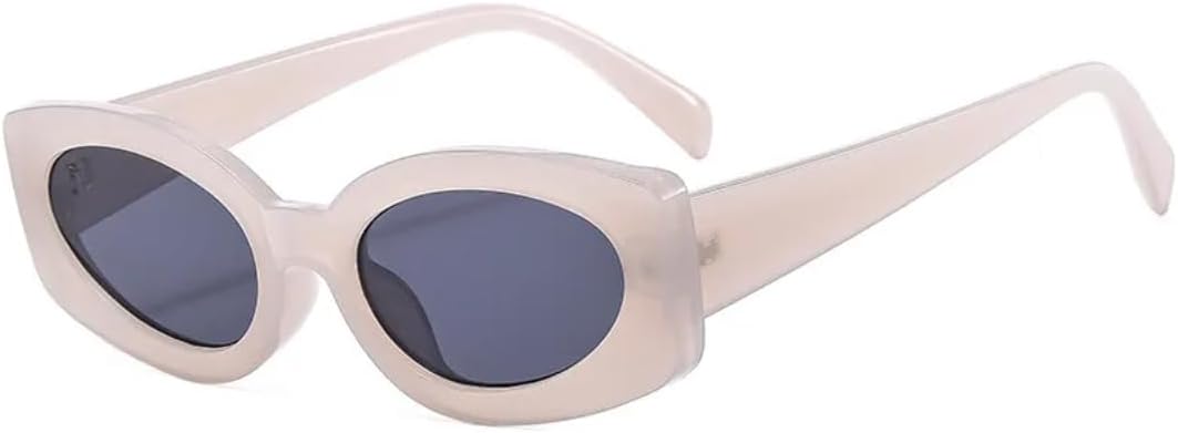 

Солнцезащитные очки с защитой UV400 | Панк, маленькая оправа, цветные линзы | для женщин и мужчин, для занятий спортом на открытом воздухе и вождения DSVIGF, Jelly Pink Black