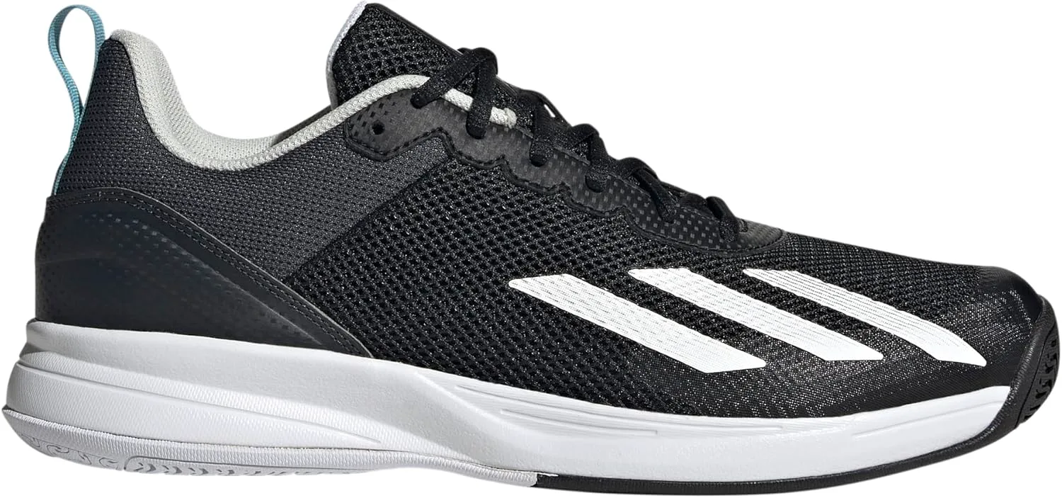 Мужские гимнастические кроссовки Adidas Courtflash Speed, черно-белый — фото 3
