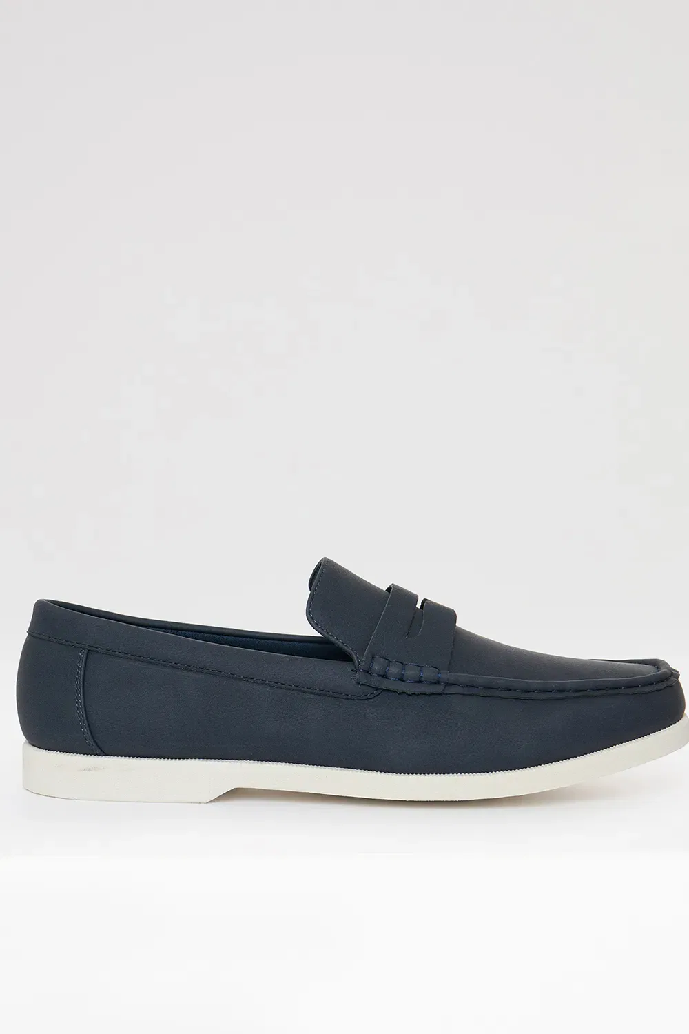 Полуботинки Penny Loafer из искусственной замши Threadbare, темно-синий