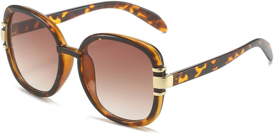 

Солнцезащитные очки в стиле ретро большого размера, круглые, для женщин, модные солнцезащитные очки с градиентным переходом цвета, для вождения. 2027 год MTZJH, C3leopard