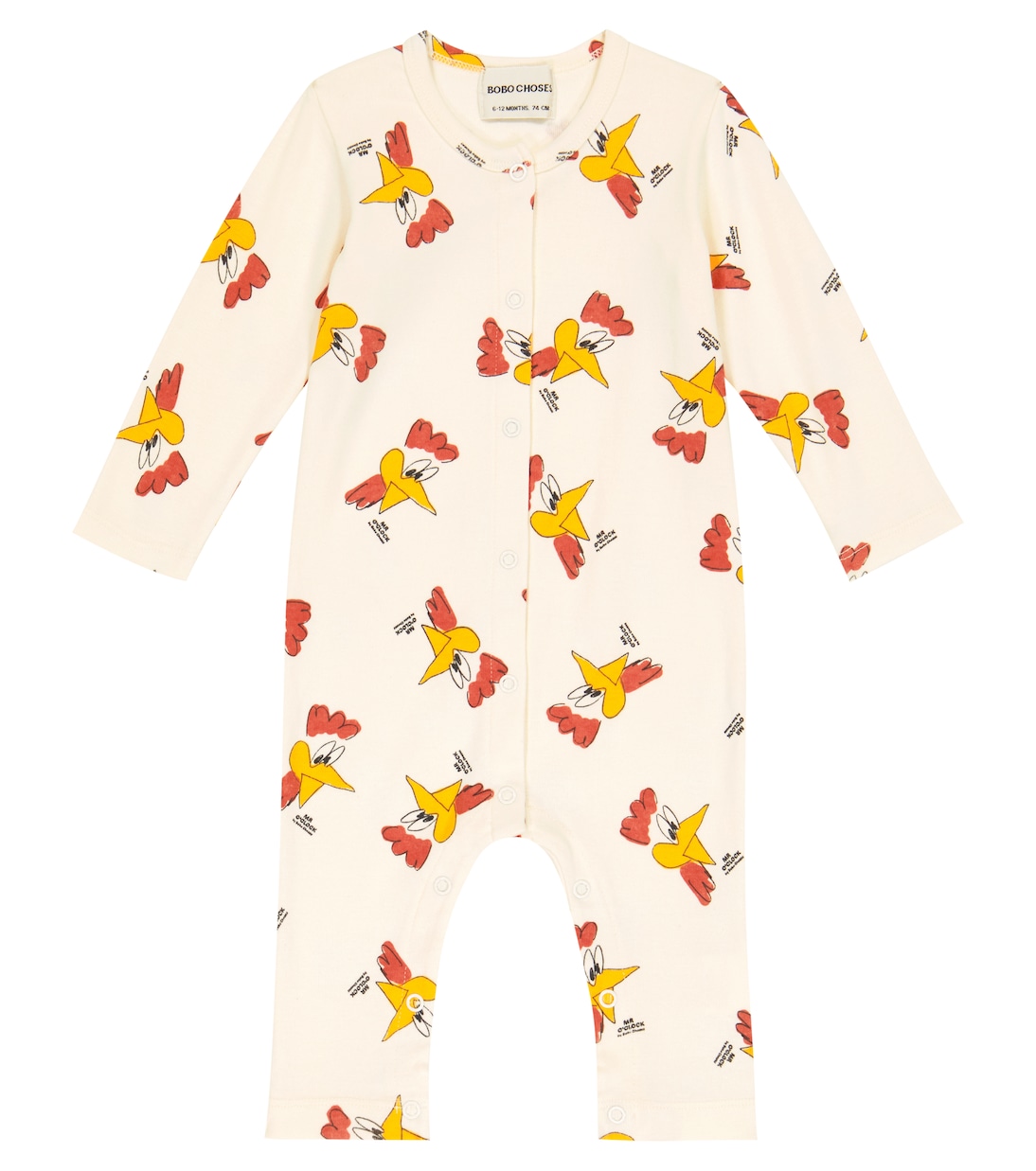 

Хлопковый комбинезон Baby Mr O'Clock Bobo Choses, белый