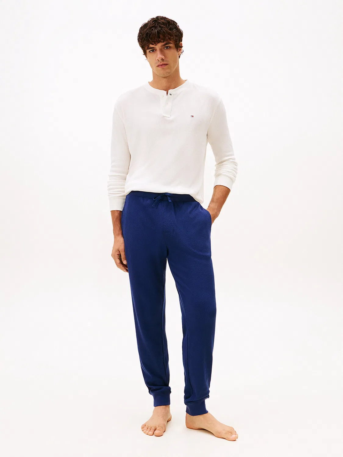 Пижамные штаны - незаменимый элемент гардероба. Tommy Hilfiger, Dark Blue — фото 3