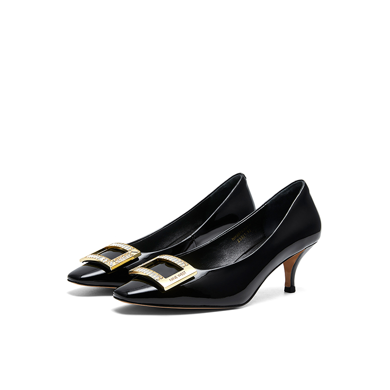 Тонкие каблуки на шпильке Женские NINE WEST, Экрю — фото 3