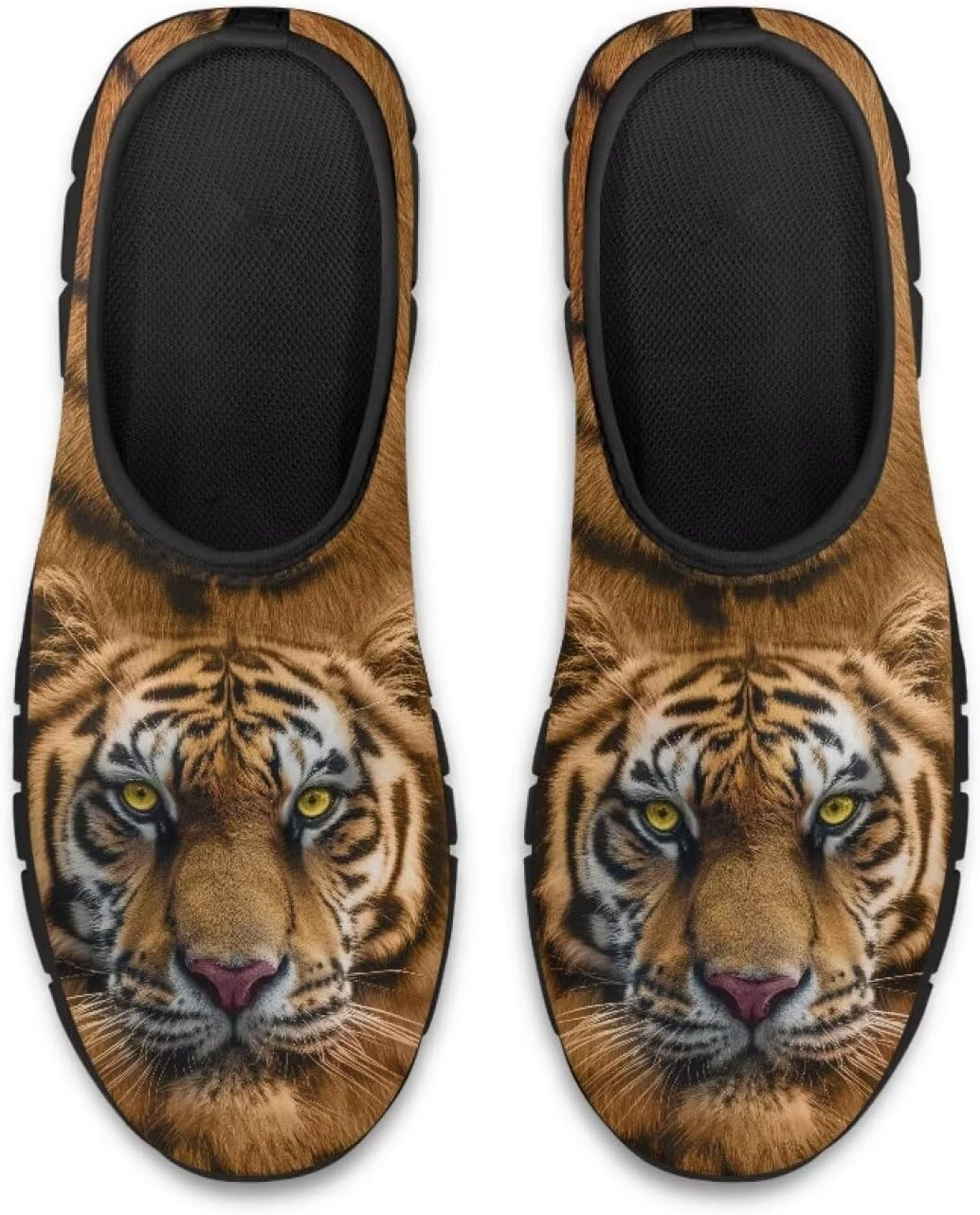 

Мужские повседневные слипоны для ходьбы, плоские лоферы, кроссовки с животным принтом, противоскользящие, удобные спортивные кроссовки с низким профилем Qoiuvncy, Tiger Print