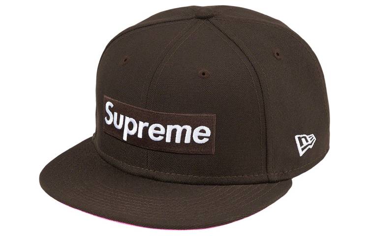 

Supreme Новая эра без коробки с логотипом, Brown