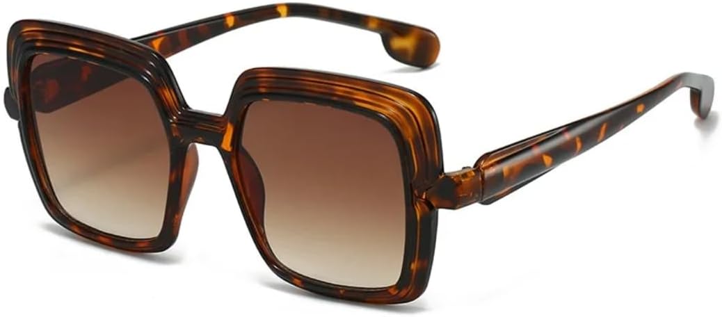 

Роскошные солнцезащитные очки для женщин с градиентным переходом цвета, ретро-дизайн, модный стиль, мужские очки с защитой от УФ-излучения UV400 SZVVBKK, Tortoiseshell Brown