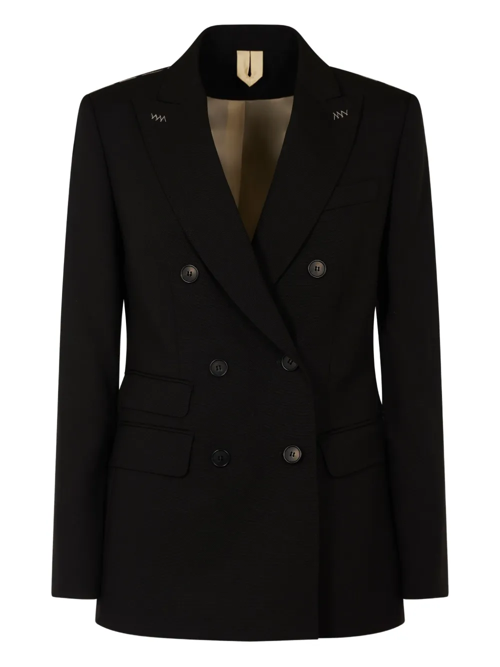 

Двубортный пиджак MAX MARA, черный
